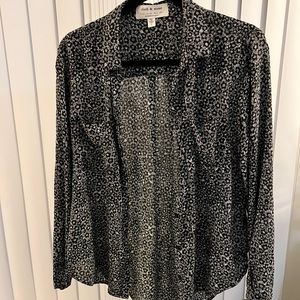 Anthropologie Cloth & Stone: Double Pocket Floral Button-Up size S